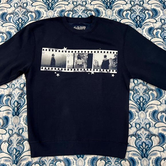 Taylor Swift Tops - Taylor Swift Folklore Film Strip M Crewneck Sweatshirt (Medium)